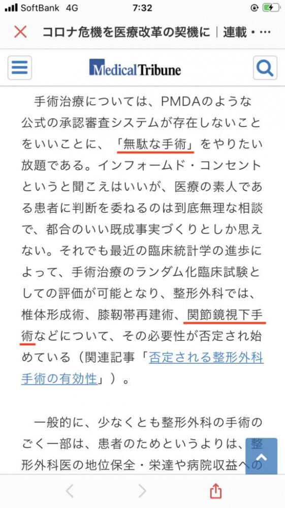 変形性股関節症 「無駄な手術」