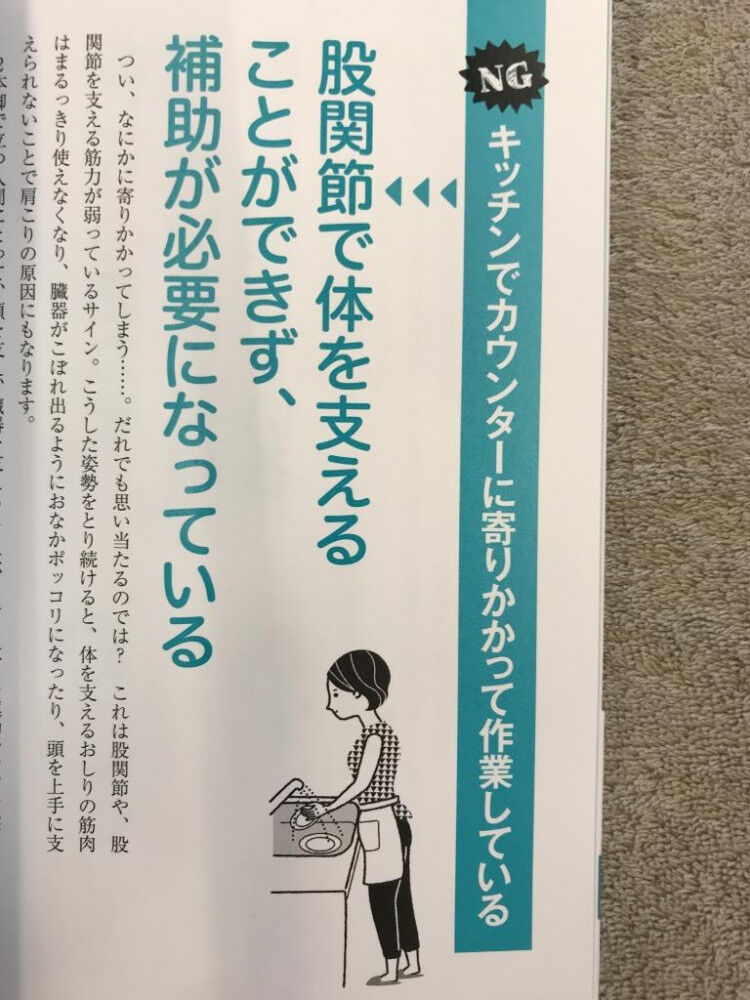 変形性股関節症 キッチン