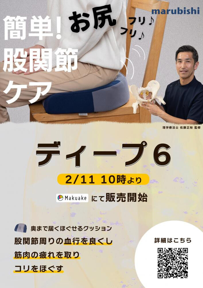 [新商品] ほぐせるクッション「ディープ6®」